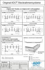 ADO Steckrahmen aus Aluminium