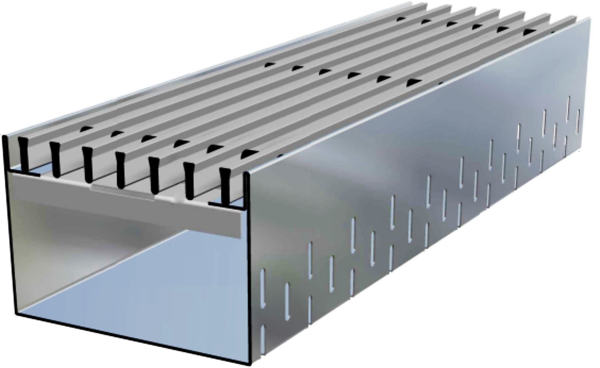 ADO Fassadenrinnen Entwässerungsrinnen FRI-S mit Kammrost