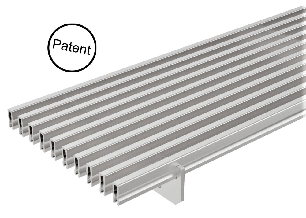ADO Kammroste Linearroste KR-6-Alu aus Aluminium-Hohlprofil - Patent