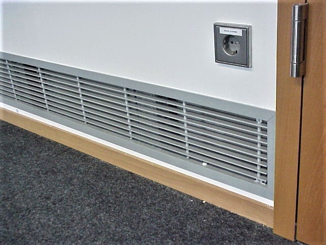 ADO Lüftungsgitter LG aus Aluminium Wandeinbau Referenz Büro