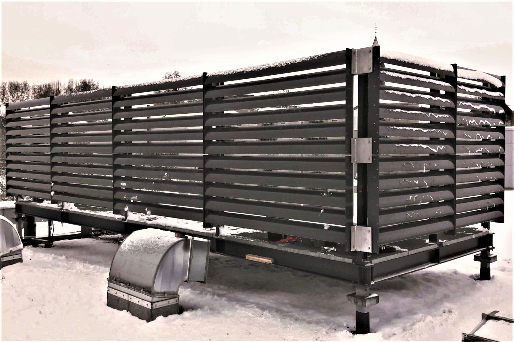 ADO Sonnenschutz SB-EL elliptische Aluminium-Hohlprofile als Technikeinhausung