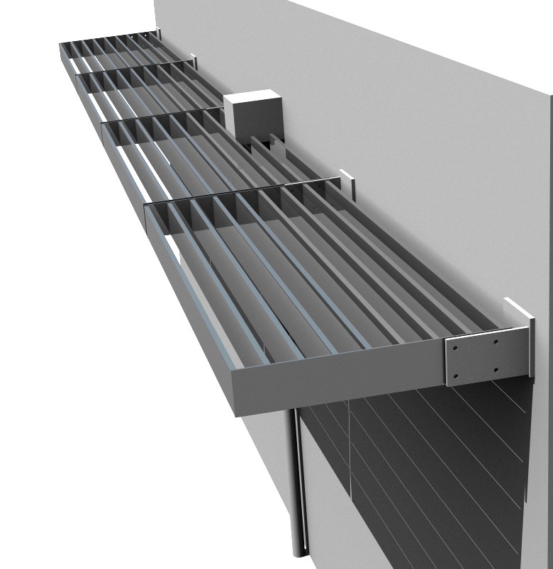 ADO Sonnenschutz SB aus Aluminium horizontal auskragend
