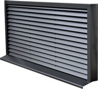 ADO Fassadenverkleidung Lamellenwand aus Aluminium mit Fensterbank