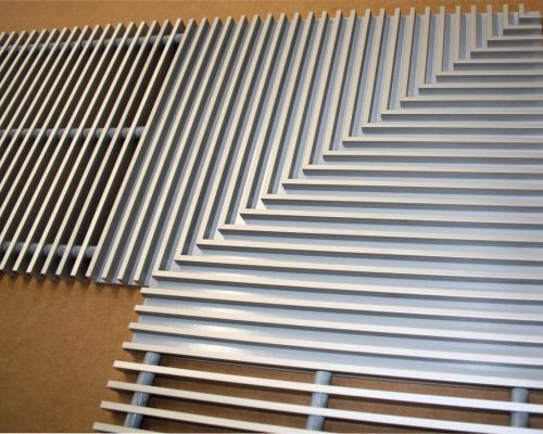 ADO Rollroste Heizungsroste Alu-FL variable Ecklösungen