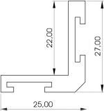 ADO Steckrahmen 27 x 25 x 5 mm