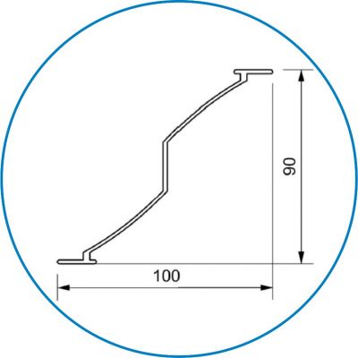 ADO Sonnenschutz SB-S Lamellen aus S-förmigem Aluminium-Sonderprofil