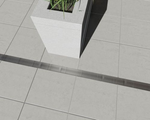 ADO Terrassenrinne FRI-S passgenaue Rinnensysteme