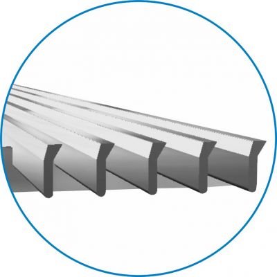 ADO Kammroste Linearroste KR-Alu-TS Profilquerschnitt