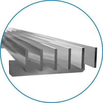 ADO Kammroste Linearroste KR aus Aluminium Profilquerschnitt