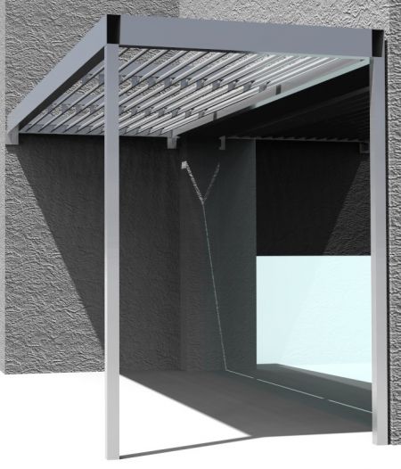 ADO Sonnenschutz SB-S aus Aluminium-Sonderprofil als komplette Elemente