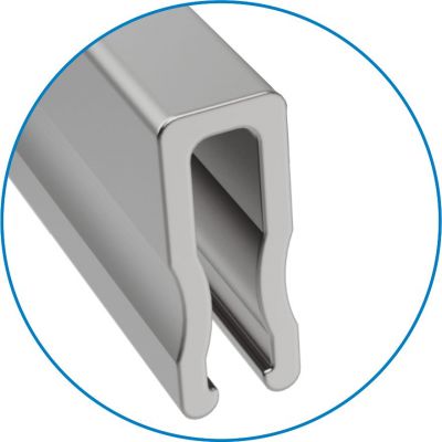 ADO Kammroste Linearroste KR aus Edelstahl-Hohlprofil Profilquerschnitt