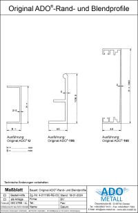 ADO Rand- und Blendprofile für Lamellendecken