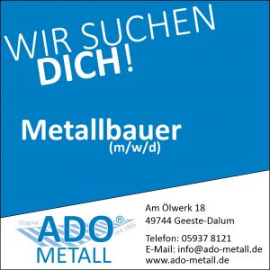 Metallbauer (m/w/d) -  ADO Stellengesuch