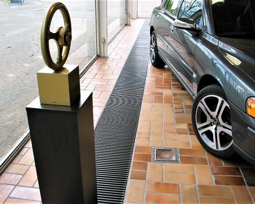 ADO Rollroste Heizungsroste ZK kunststoffummanteltes Aluminium-Rechteckrohr